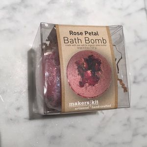Hand crafted Rose petal bath bomb